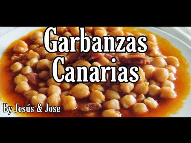 garbanzas canarias con garbanzos de bote