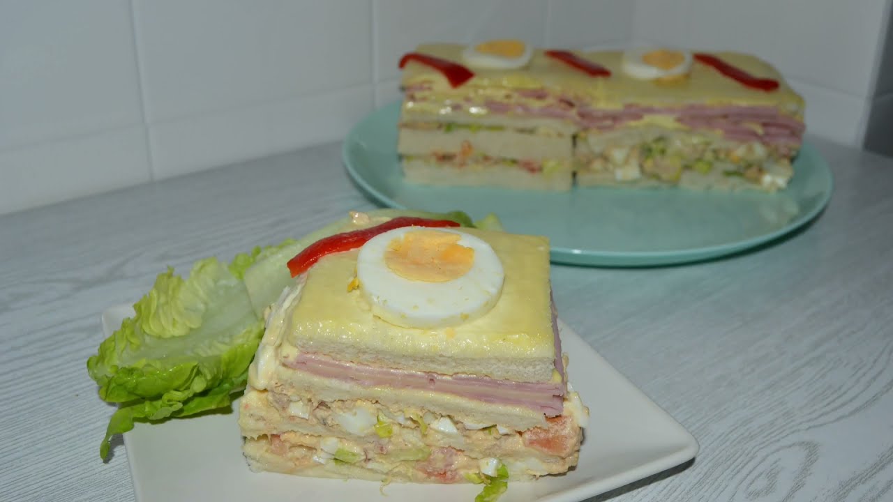 pastel de verano con pan de molde