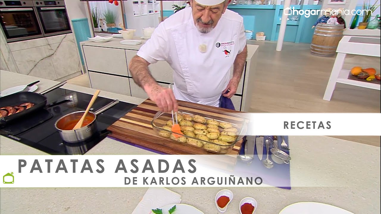 patatas pequeñas enteras asadas al horno