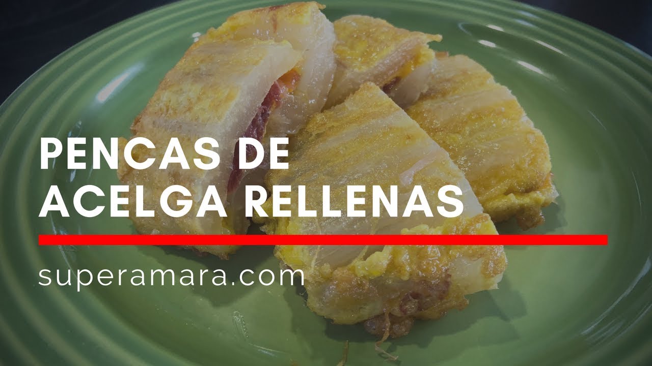 pencas rellenas de jamón y queso
