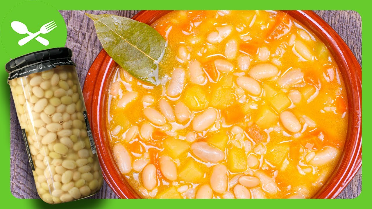 potaje de alubias blancas de bote