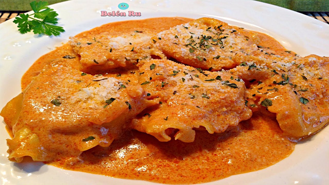 salsa para pasta rellena de carne