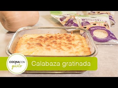 calabaza gratinada con parmesano y albahaca