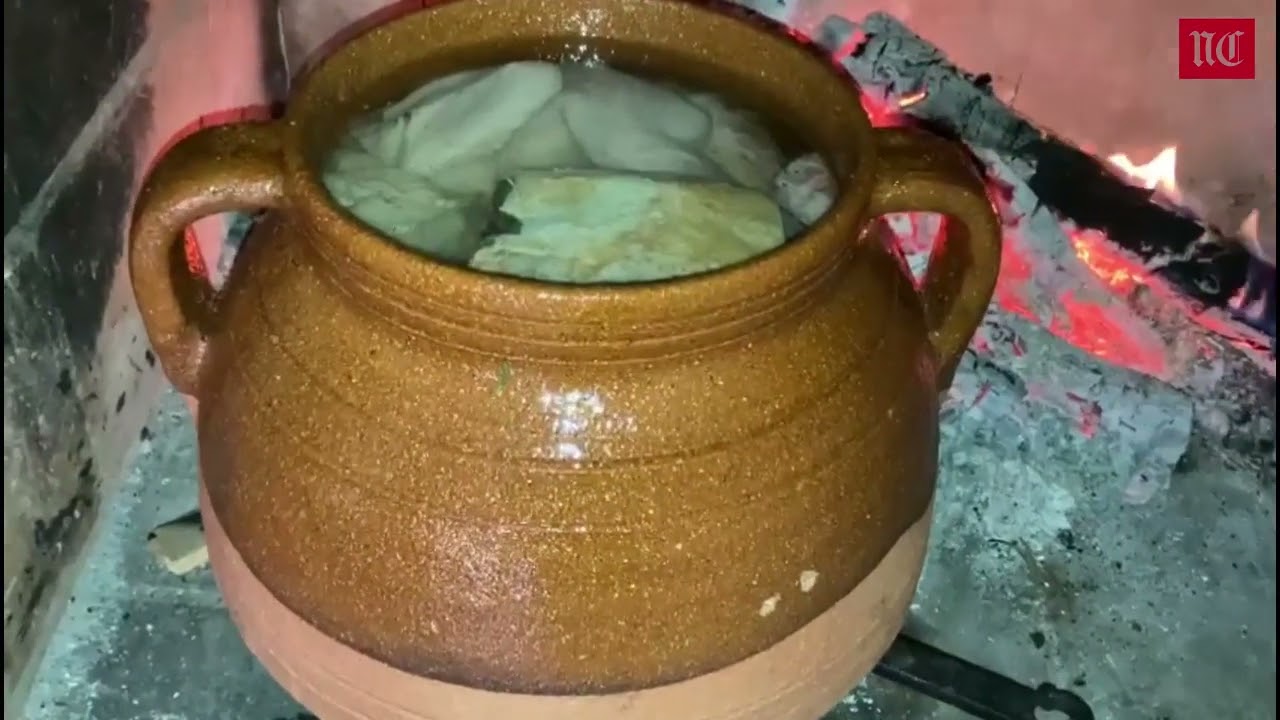cocido en puchero de barro a la lumbre
