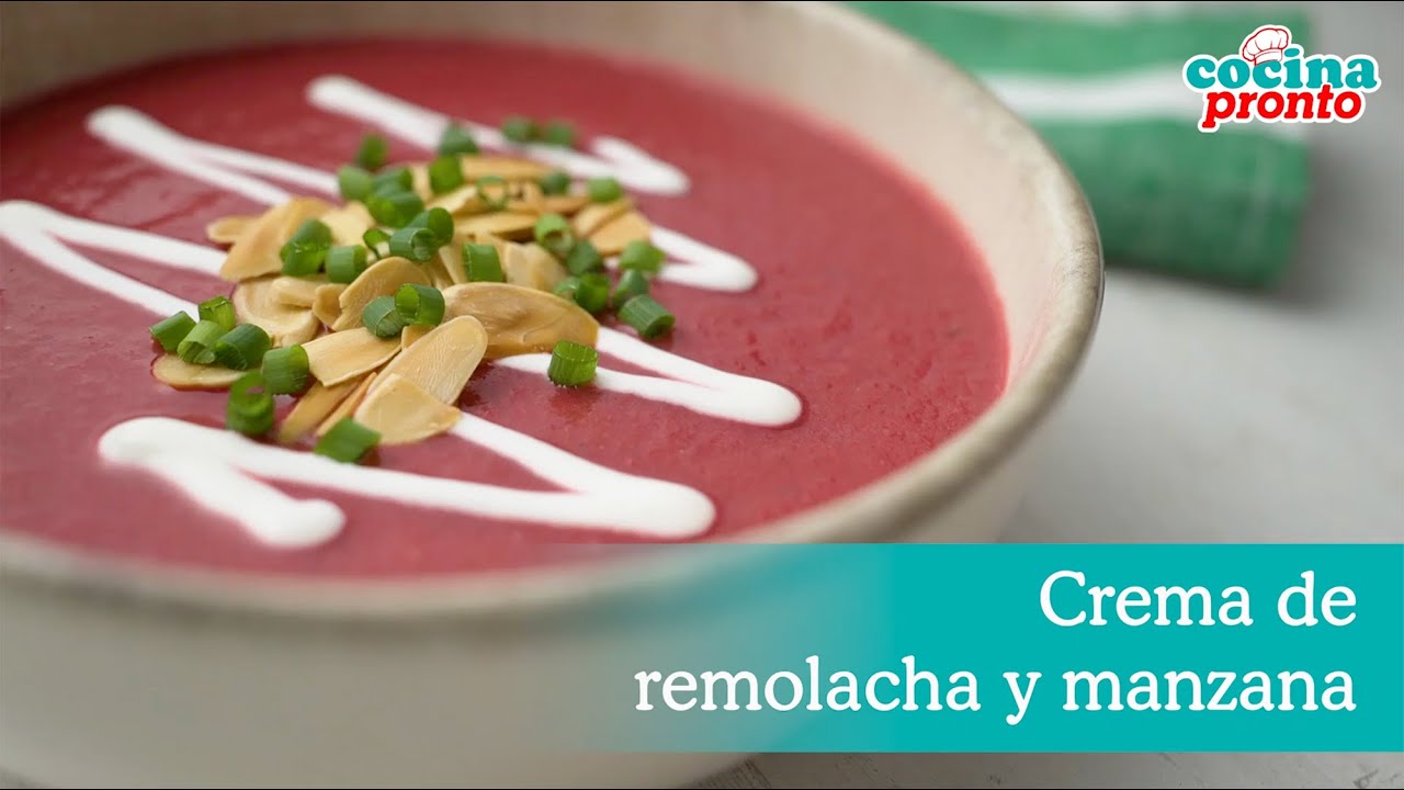 crema de remolacha puerro y manzana