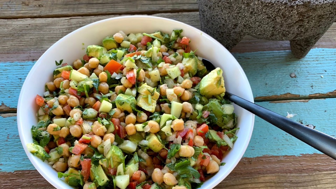 ensalada de garbanzos de bote para dieta