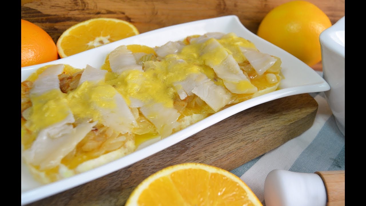 ensalada de naranja y bacalao ahumado