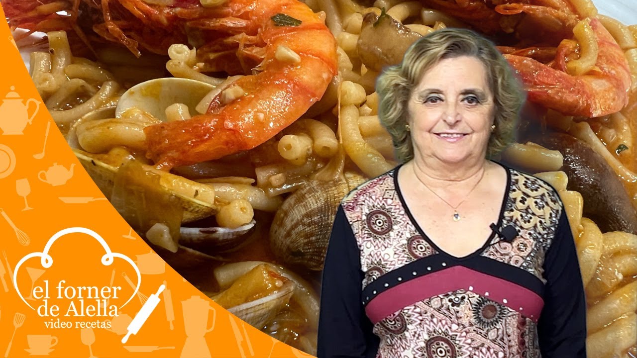 fideuá con sepia gambas y almejas