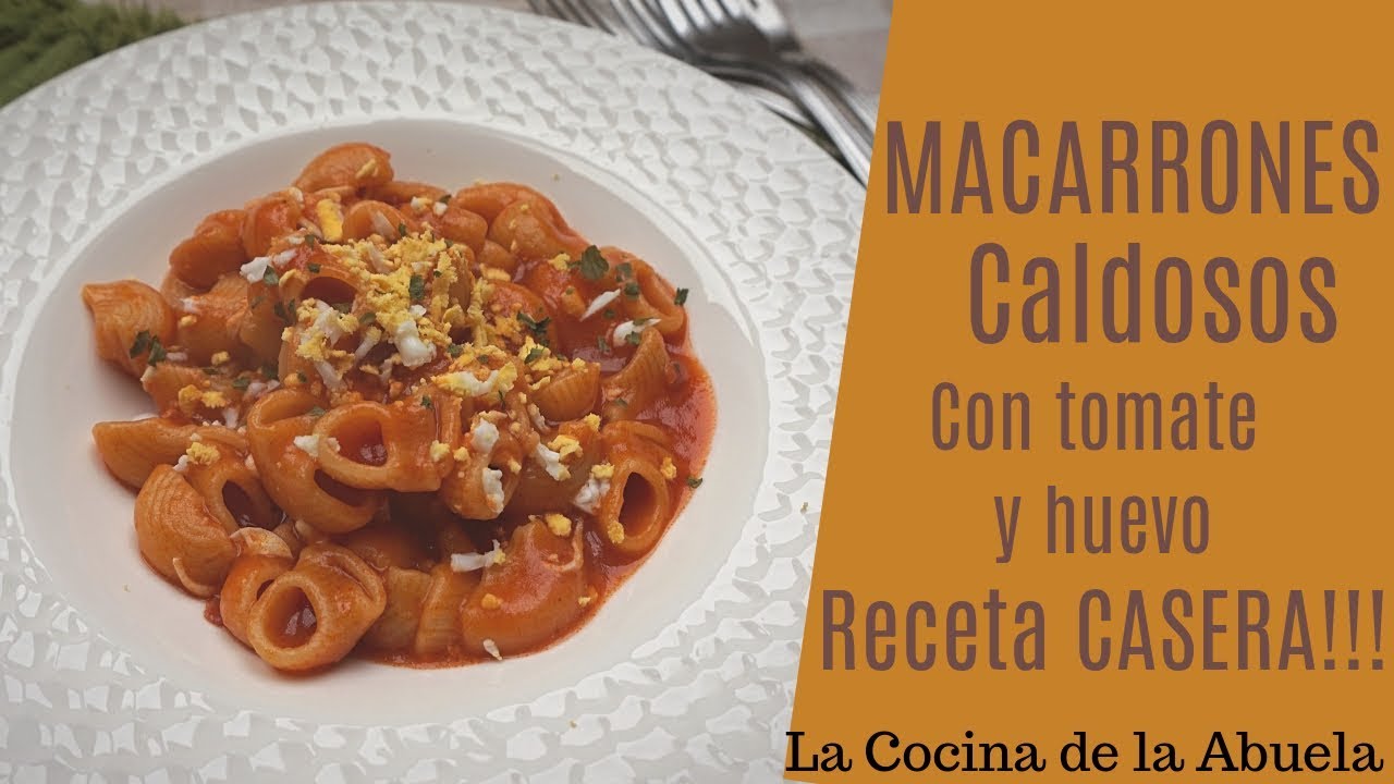 macarrones con tomate de la abuela