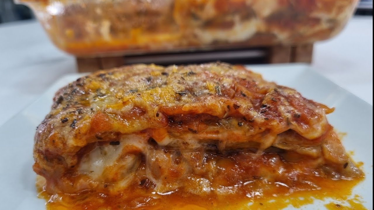 pastel de berenjenas al horno sin freír