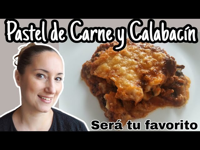 pastel de calabacín y carne picada