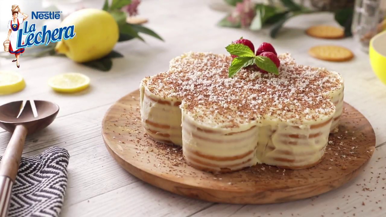 tarta de galletas y limón la lechera